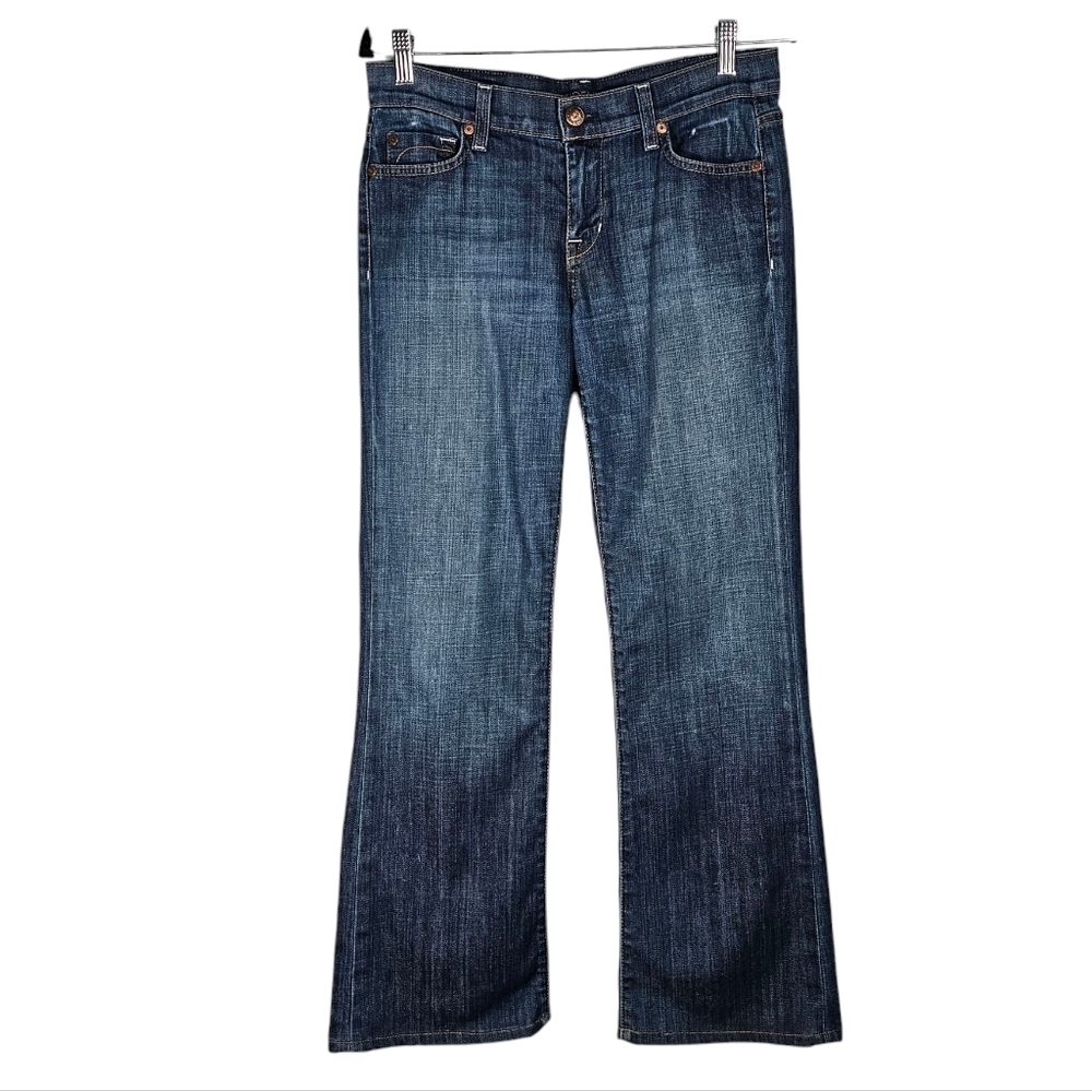 Fidelity Belladonna Mid Rise Boot Cut Blue Denim Jeans Size 27